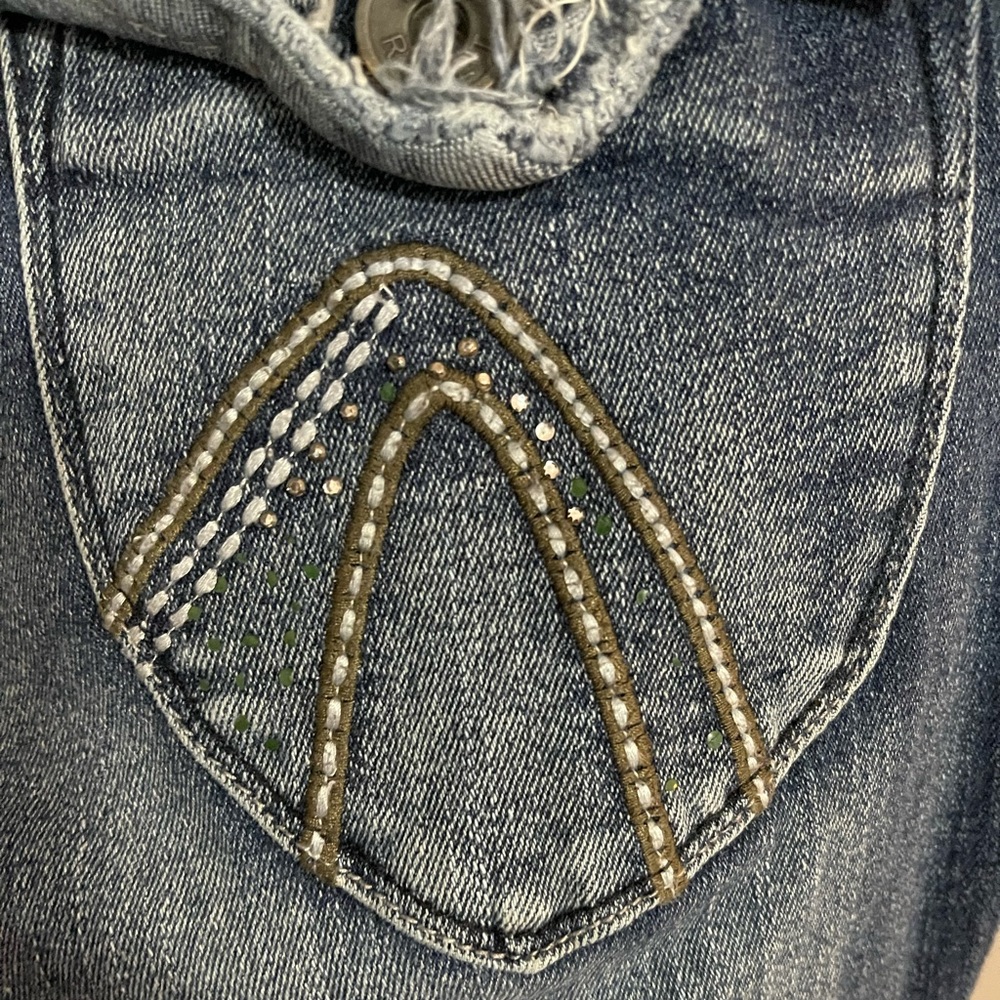 Red Rivet Jeans - Picture 5 of 6